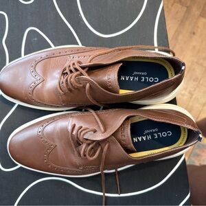 Cole Haan Men's Tan Leather Oxfords
